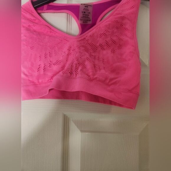 CLIMAWEAR M/M SEAMLESS SPORTS BRA PADDED  PINK  WOMEN'S - Picture 3 of 7